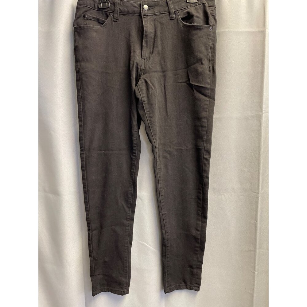 Tahari Women's Black Jeans Straight Leg Stretch Size 10/30 28.5 inseam SKU 5445